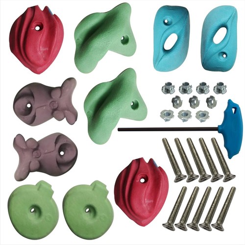 Xl Climbing Holds With T-nut,bolts,ln Key