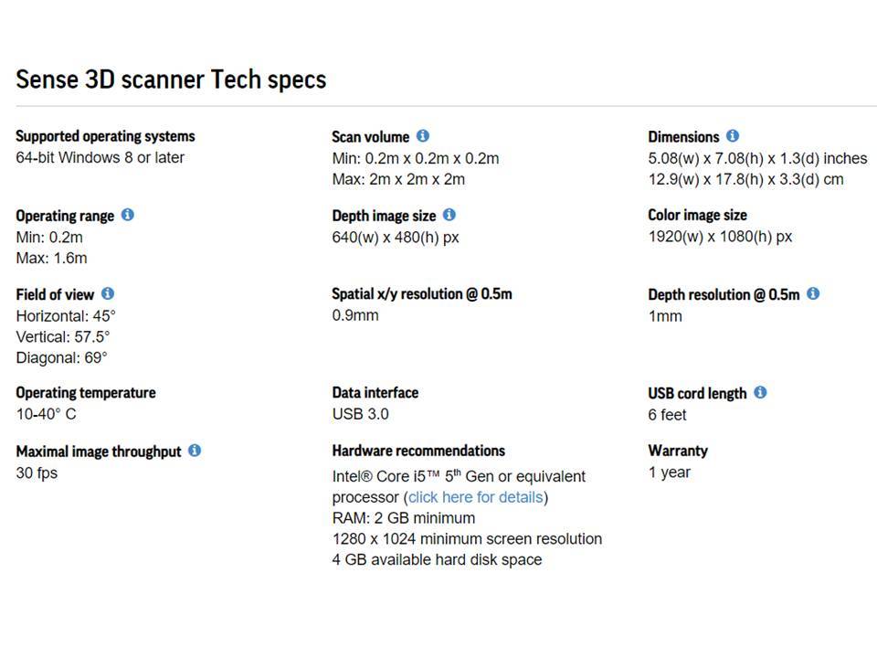 3d Systems Sense Scanner