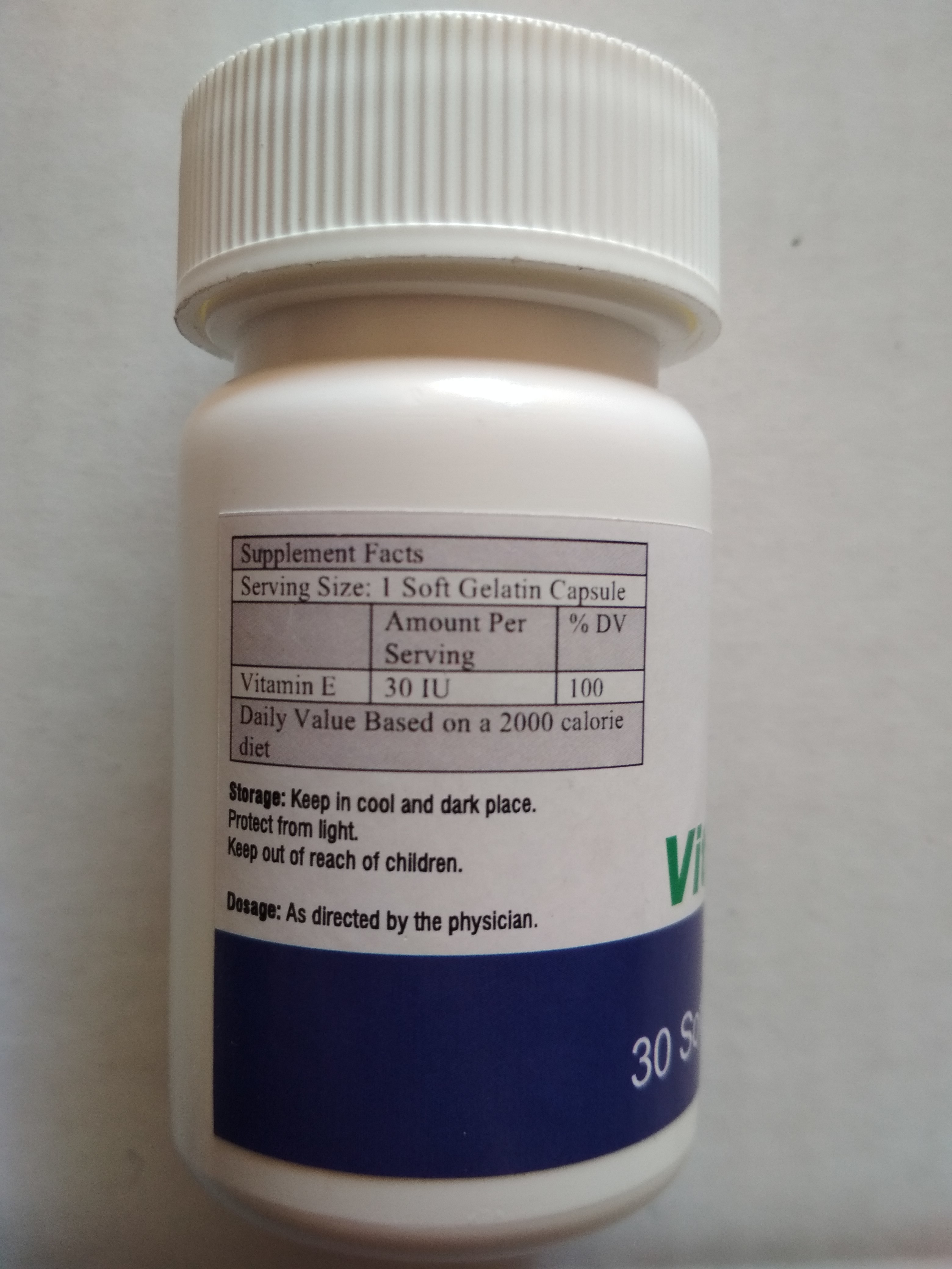 Vitamin E Softgel Capsule