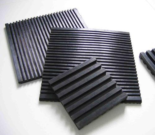Rubber Pad - 1-10mm Thick, Rigid Rubber Material, Black Color, Square Shape | Vibration Isolation for Industrial Use, Noise Reduction