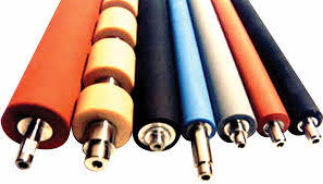 Rubber Rollers - Handle Material: Metal