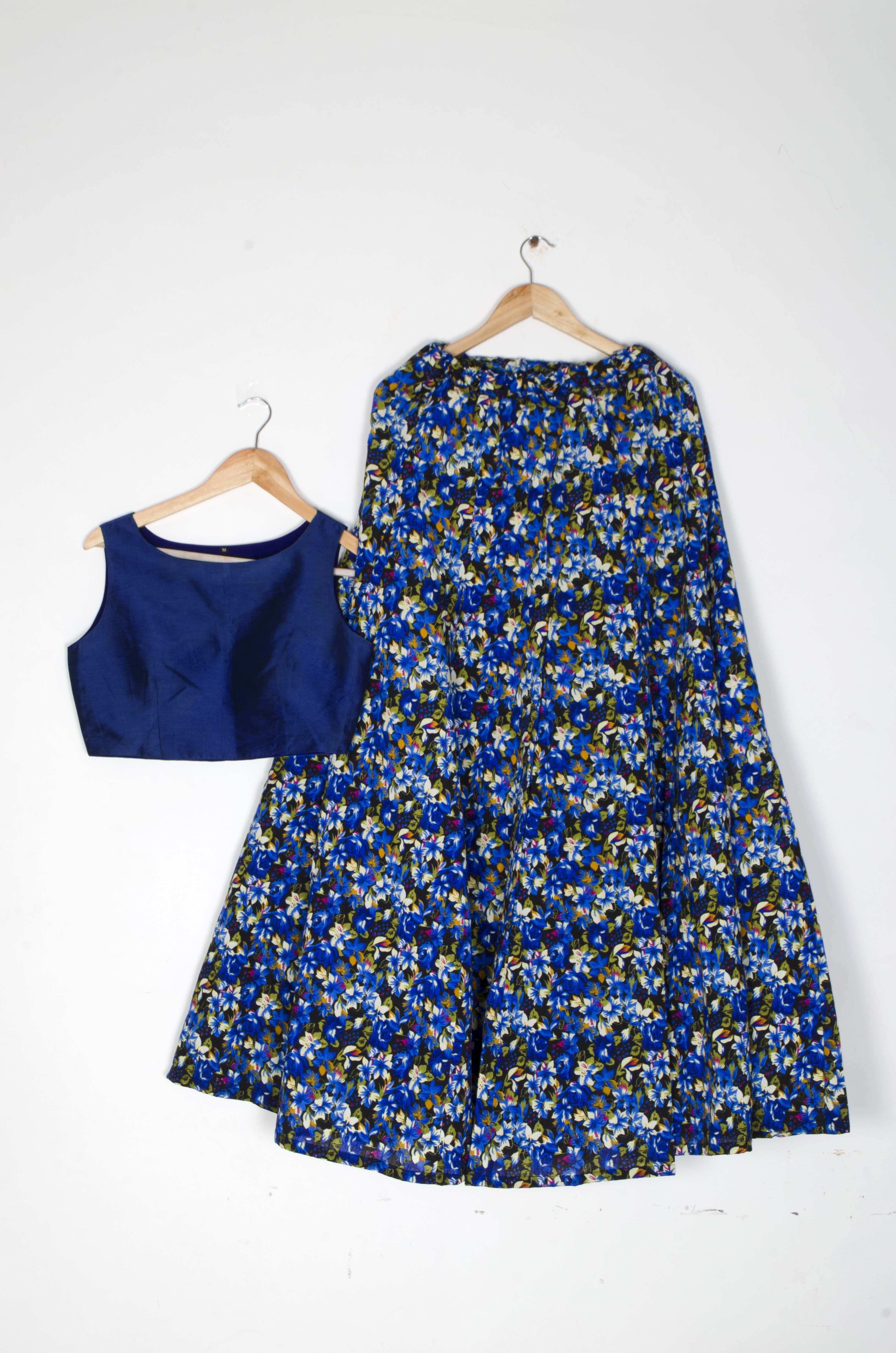 Blue Fancy Lehenga