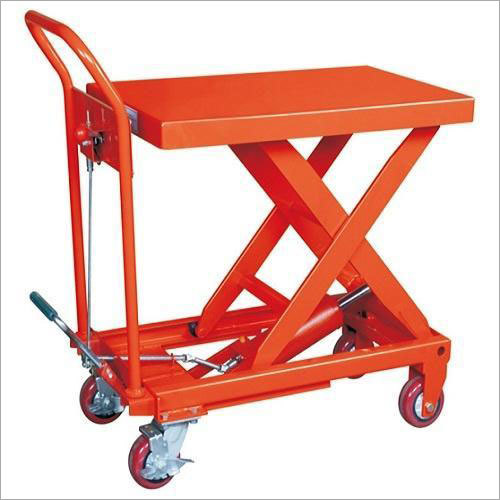 हाथ से संचालित हाइड्रोलिक कैंची प्लेटफार्म