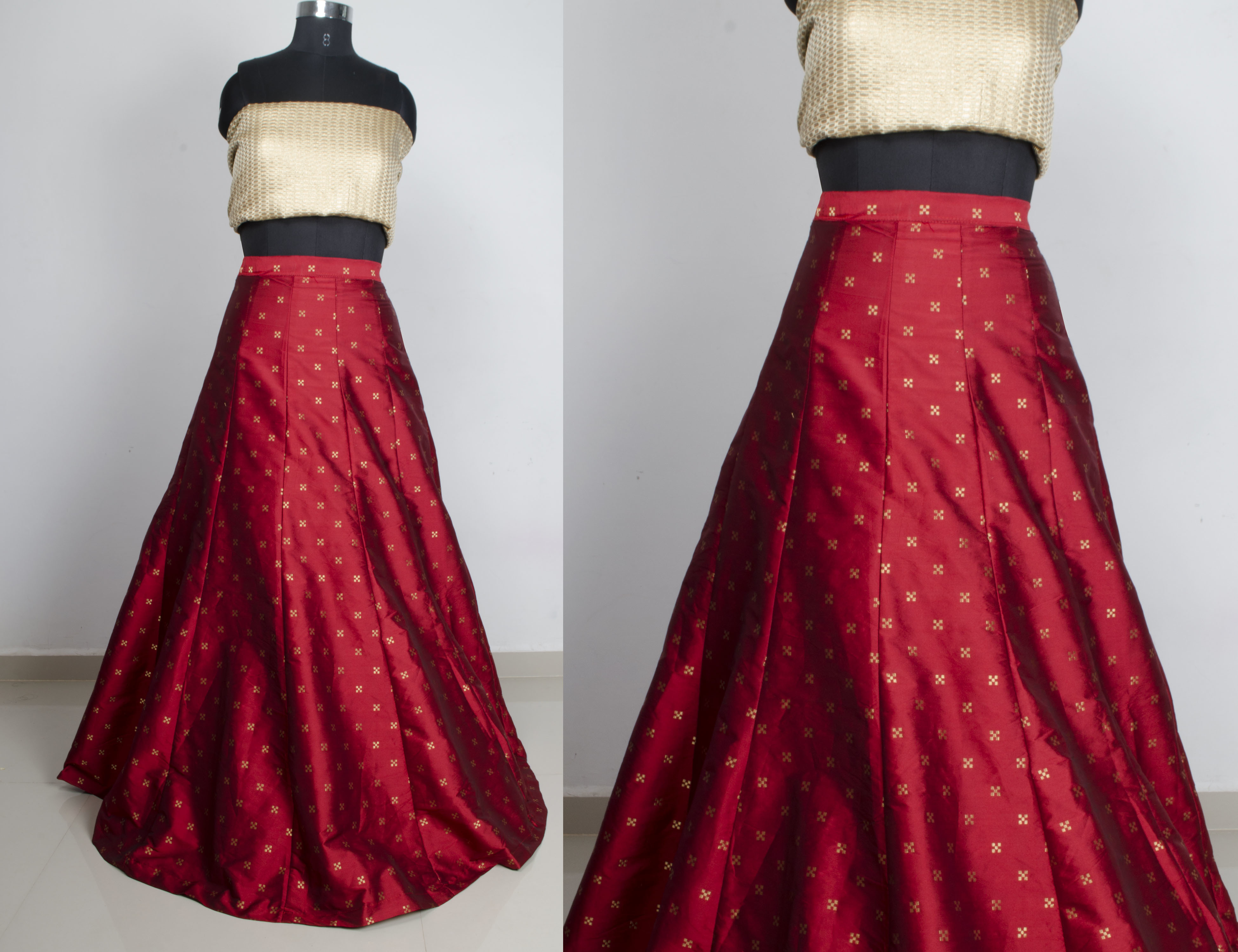 Marooon Party Lehenga