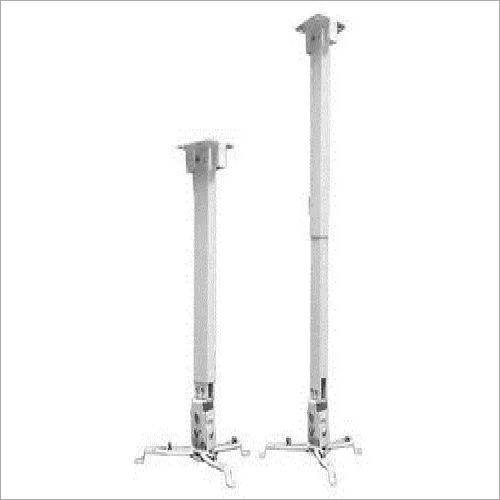 Projector Ceiling Mount Kit - Heavy-Duty Steel, Adjustable Dimensions, White Powder Coated Finish | Easy Installation, Corrosion Proof, High Load Bearing Capacity up to 15kg