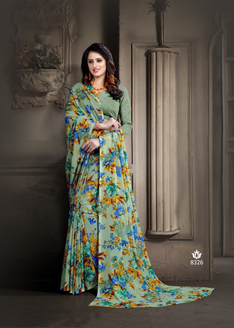 Available Colors Georgette Printed Saree