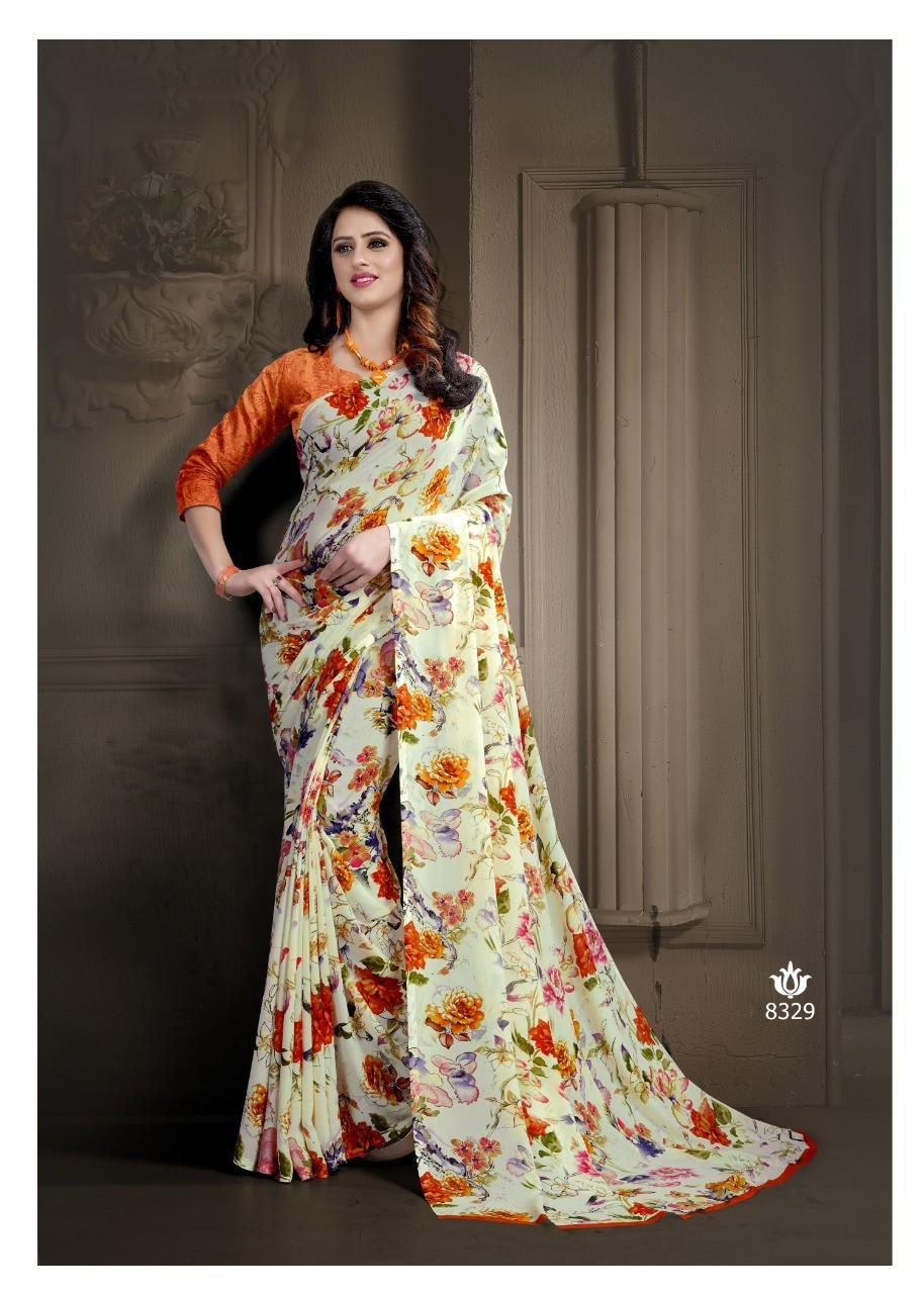 Available Colors Georgette Printed Saree