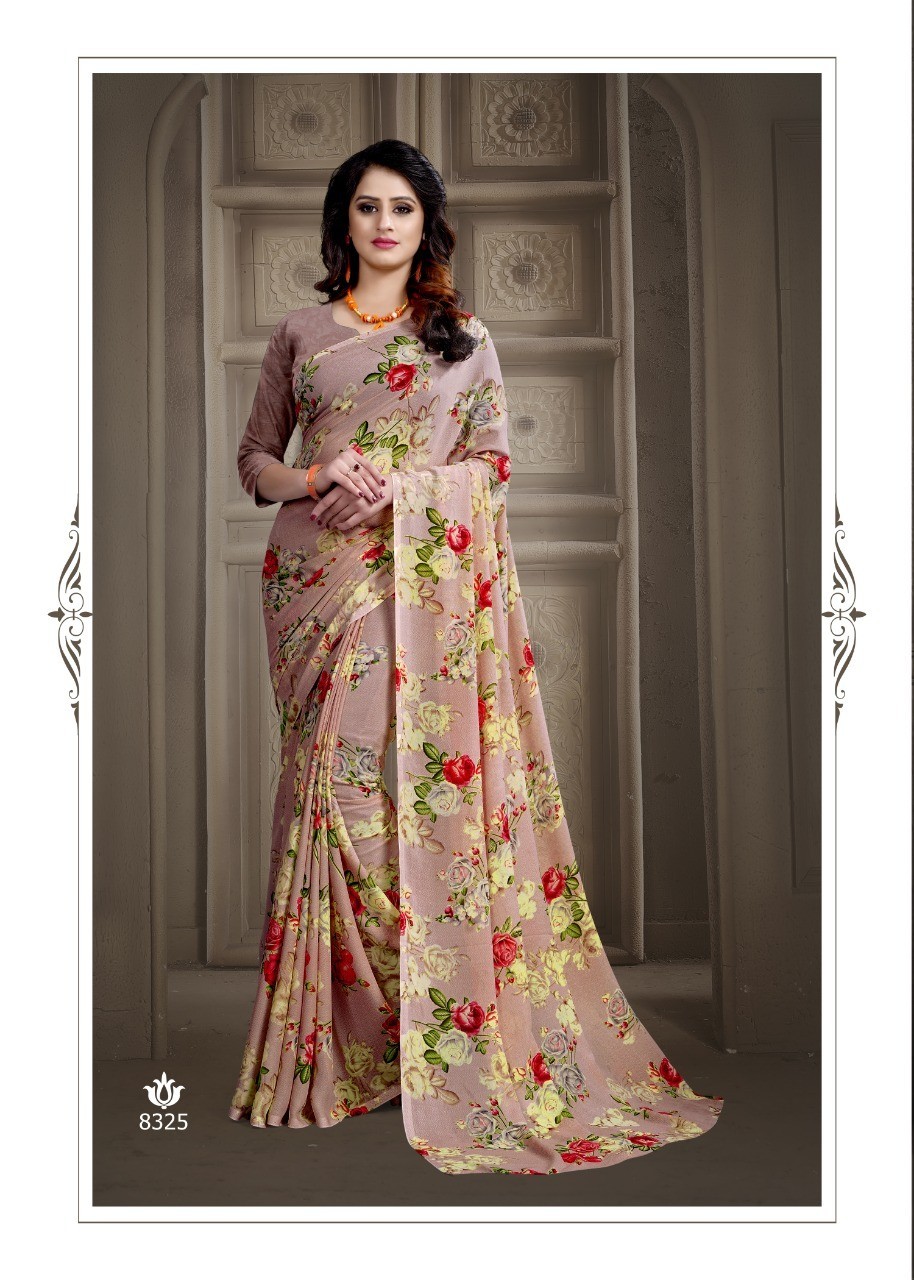 Available Colors Georgette Printed Saree
