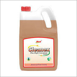 Pine High Concentrate Liquid - 1 Liter Container, Light Mustard Color, Low Foaming Action, Biodegradable Formula