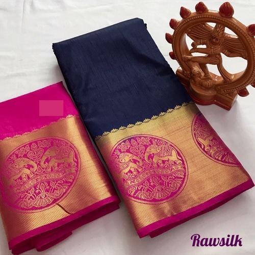 Red Bahubali Kanjivaram Silk Saree