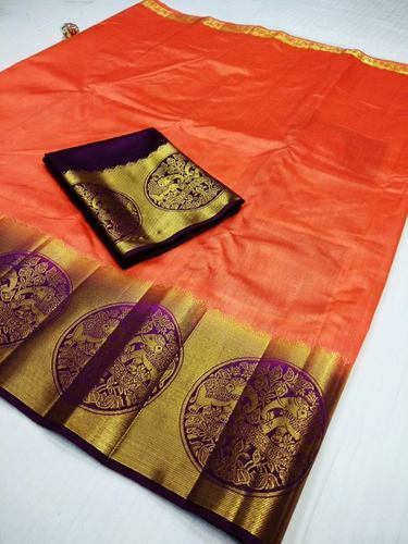 Red Bahubali Kanjivaram Silk Saree