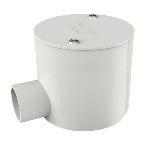 Pressfit Galaxy Deep Junction Boxes - PVC Polymer, Size: 19-25 mm, Color: Black, Grey, Ivory | Moisture & Fire Resistant, Smooth Wire Passage, 1-4 Way