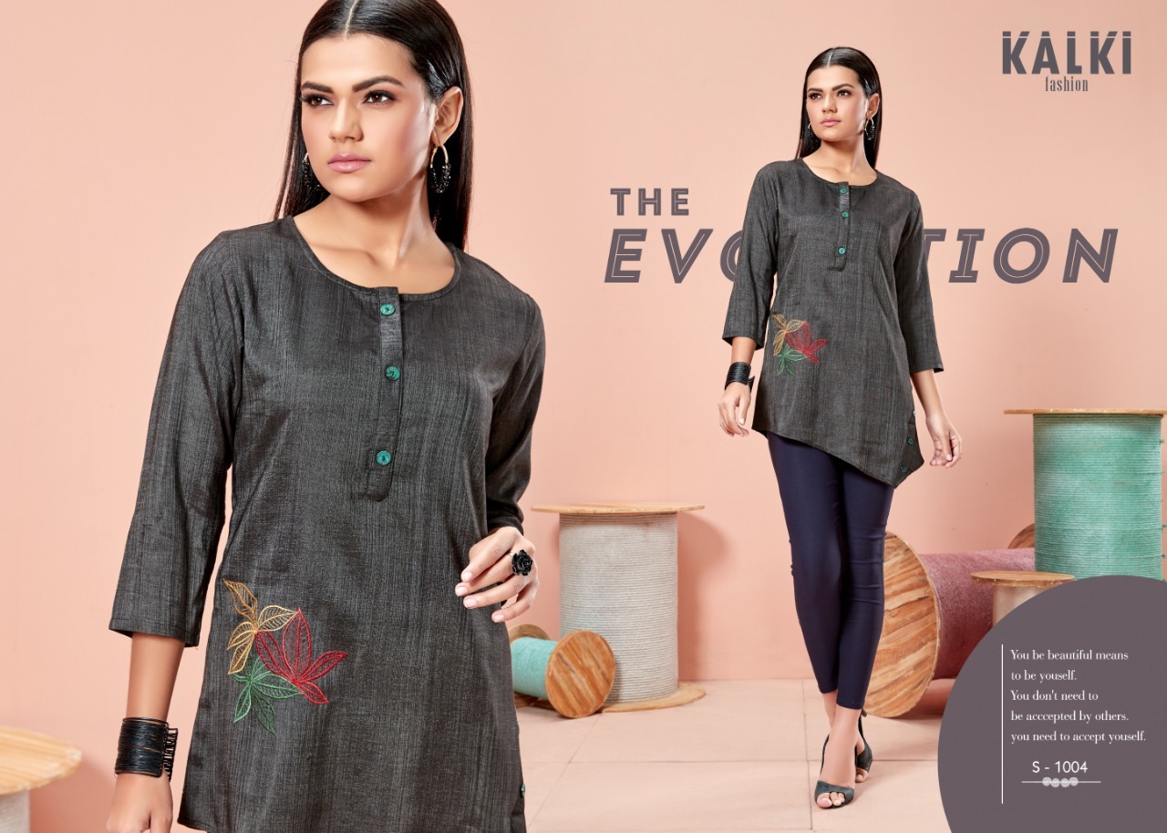 Denim Tops - Pure Silk Fabrics, Size M(38) L(40) Xl(42) Xxl(44), Embroidered Pattern, Breathable, Washable, Waterproof, Short Sleeves