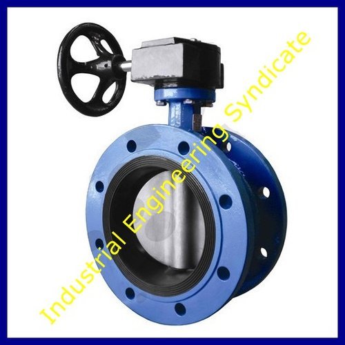 Flanged Butterfly Valve - Various Sizes Available, Blue Color | Low Operating Torque, Reliable, Robust Design, Ideal for Water Applications