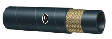 Rock Drill Hose - Synthetic Rubber, 1/2 to 1 Inch Sizes | Black, High Tensile Steel Wire Reinforcement, Water Resistant Cover