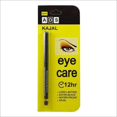 ADS Kajal - Herbal Pencil, Bold Black Color, Waterproof, Smudge Proof, 12-Hour Wear, Non-Allergic for Contact Lens Users