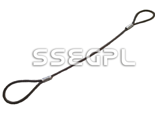 Wire Rope Slings - Non Alloy Metal, 2 m Length, Silver, Wire Gauge 0.8 mm to 14 mm | Weather Proof, Flexible, Ergonomic Design, Rust Proof Surface