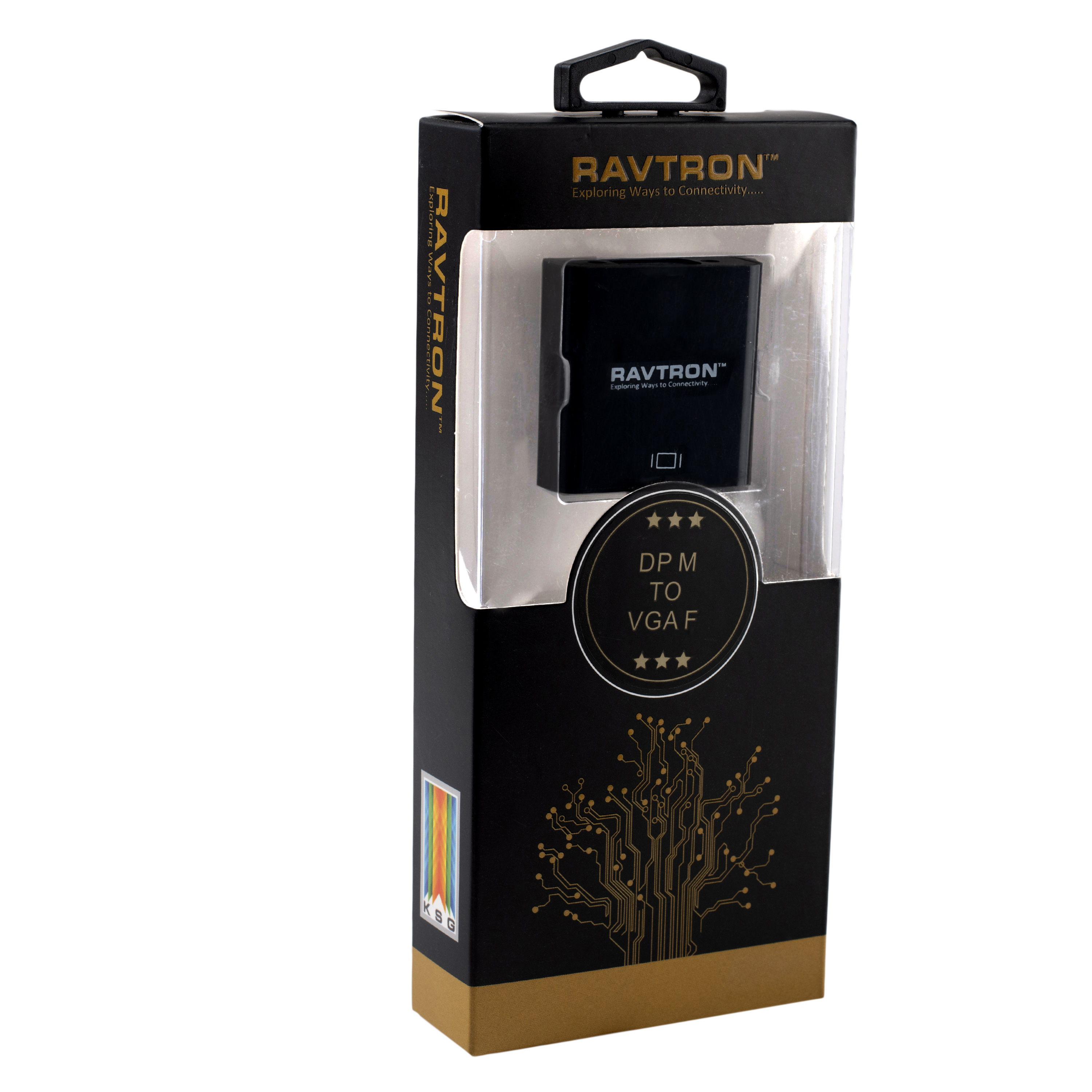 Dpm To Vga F Converter - 2 Meter Length, Black Color | High Definition Video Quality, Plug & Play Installation, Corrosion Resistant Connectors