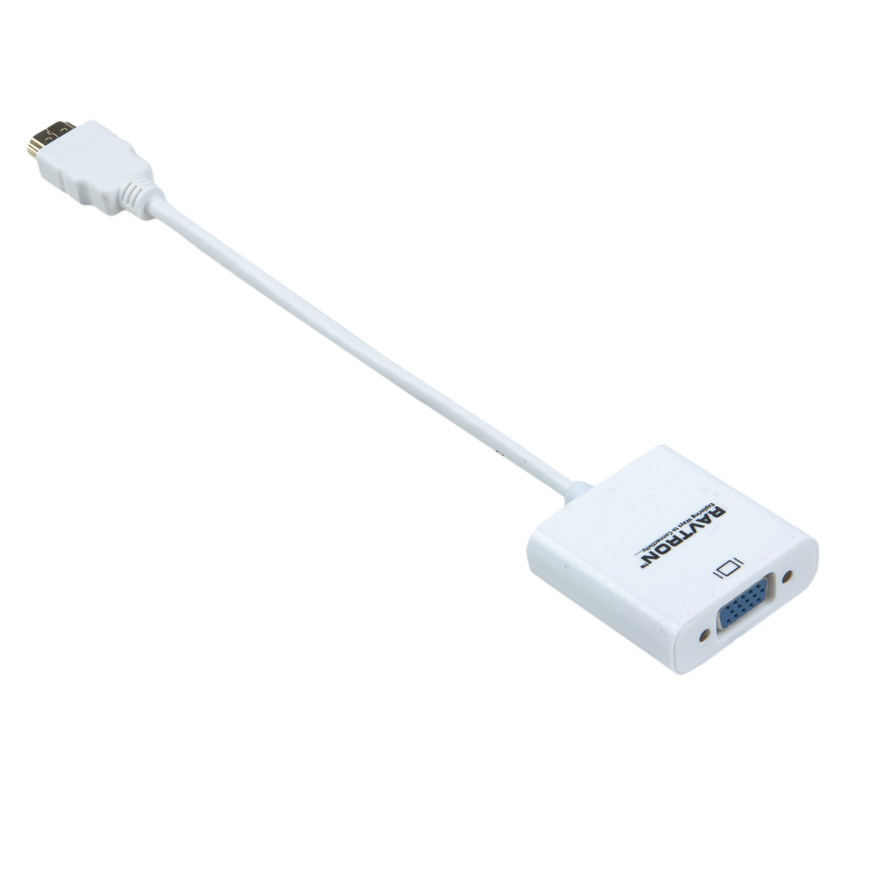 Black Hdmi M To Vga F Audio Connector