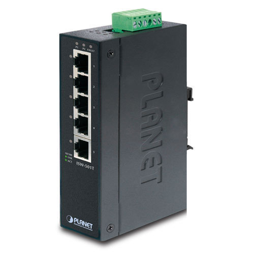 Black Industrial Fast Ethernet Switch
