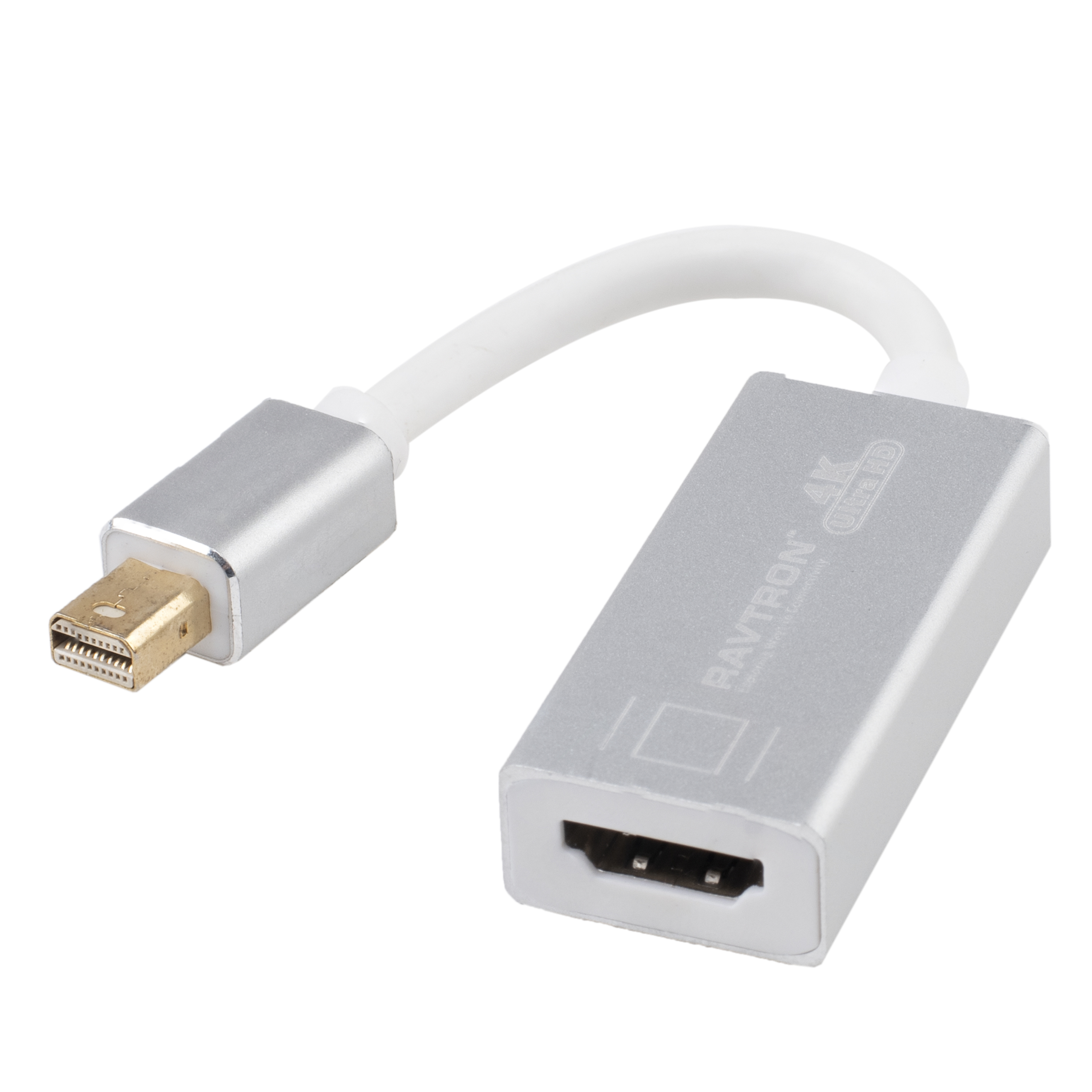 Black Mini Dp M To Hdmi F 4 K Converter