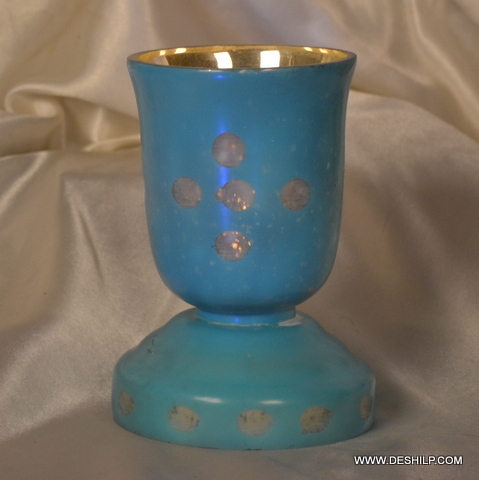 Silver Candle Holder Metal Glass Hurricane