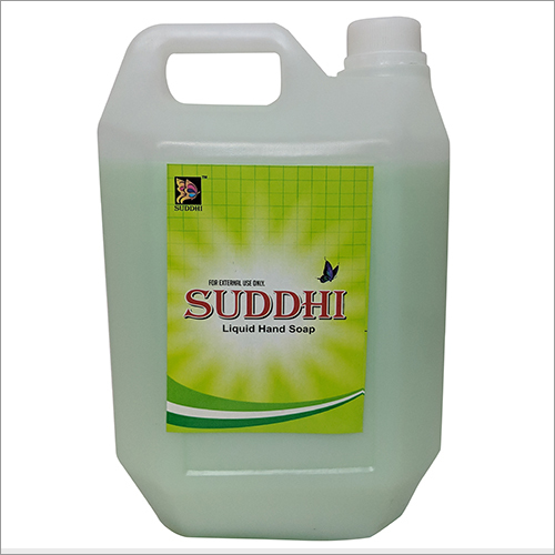 Liquid Hand Soap - 5 Liters Plastic Container | White Color, Lemon Fragrance, Easy to Use