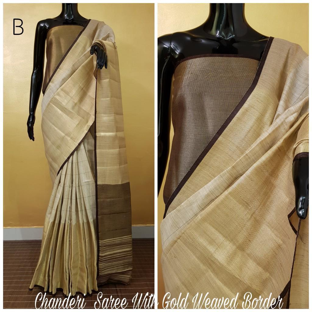 Multy Chanderi Silk Saree