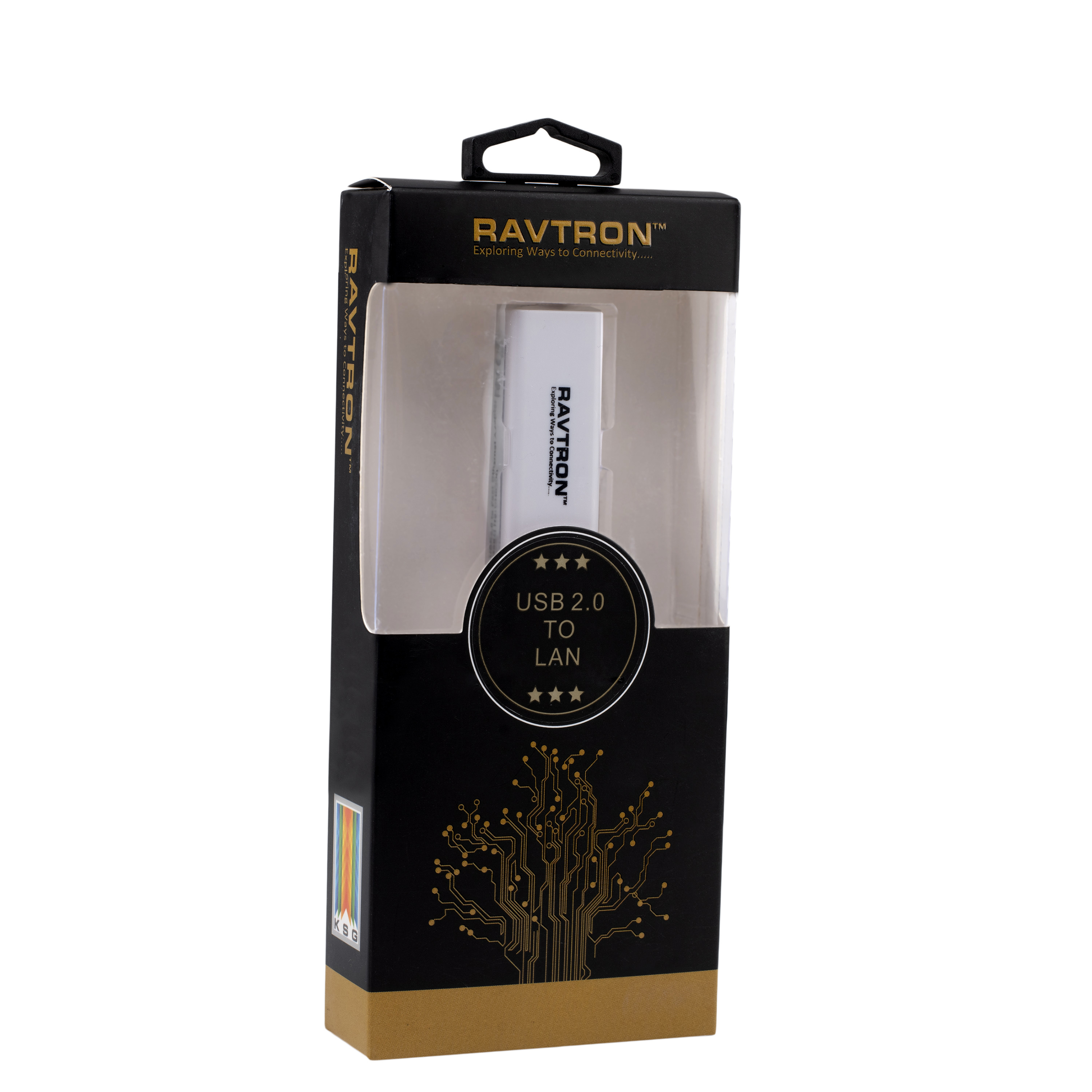 Black Usb2.0 To Lan Converter