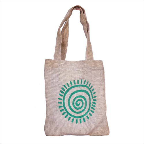 प्रिंटेड जूट लंच बैग