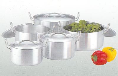 Non Stick Cookware -- 5 Pc Brazier Aluminium Cooking Pot