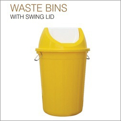 Waste Bin With Swing Lids