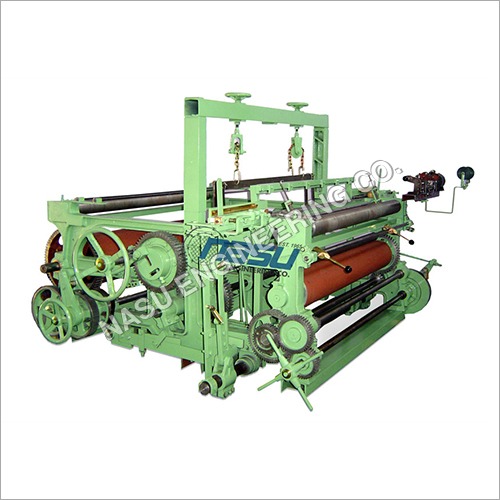 Wire Weaving Loom - Steel Wire Material, 2.2 KW Power, Green Color | Suitable for Wire Drawing