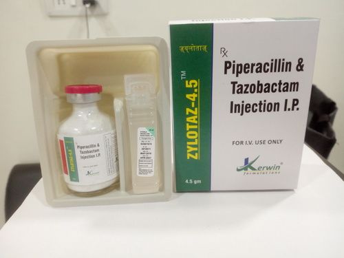 पाइपरसिलिन 4 ग्राम+ताज़ोबैक्टम 500 मिलीग्राम इंजेक्शन