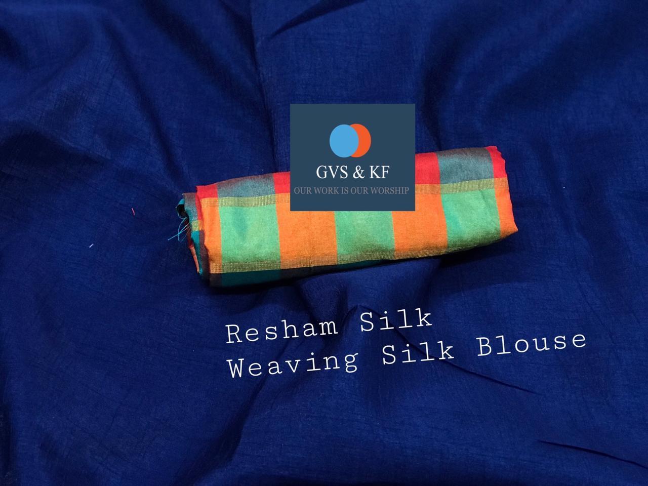 Resham Silk Saree - Silk Material, Multi Color, Plain Pattern | Ideal For All Seasons: Rainy, Spring, Summer, Winter, Elegant Indian Style