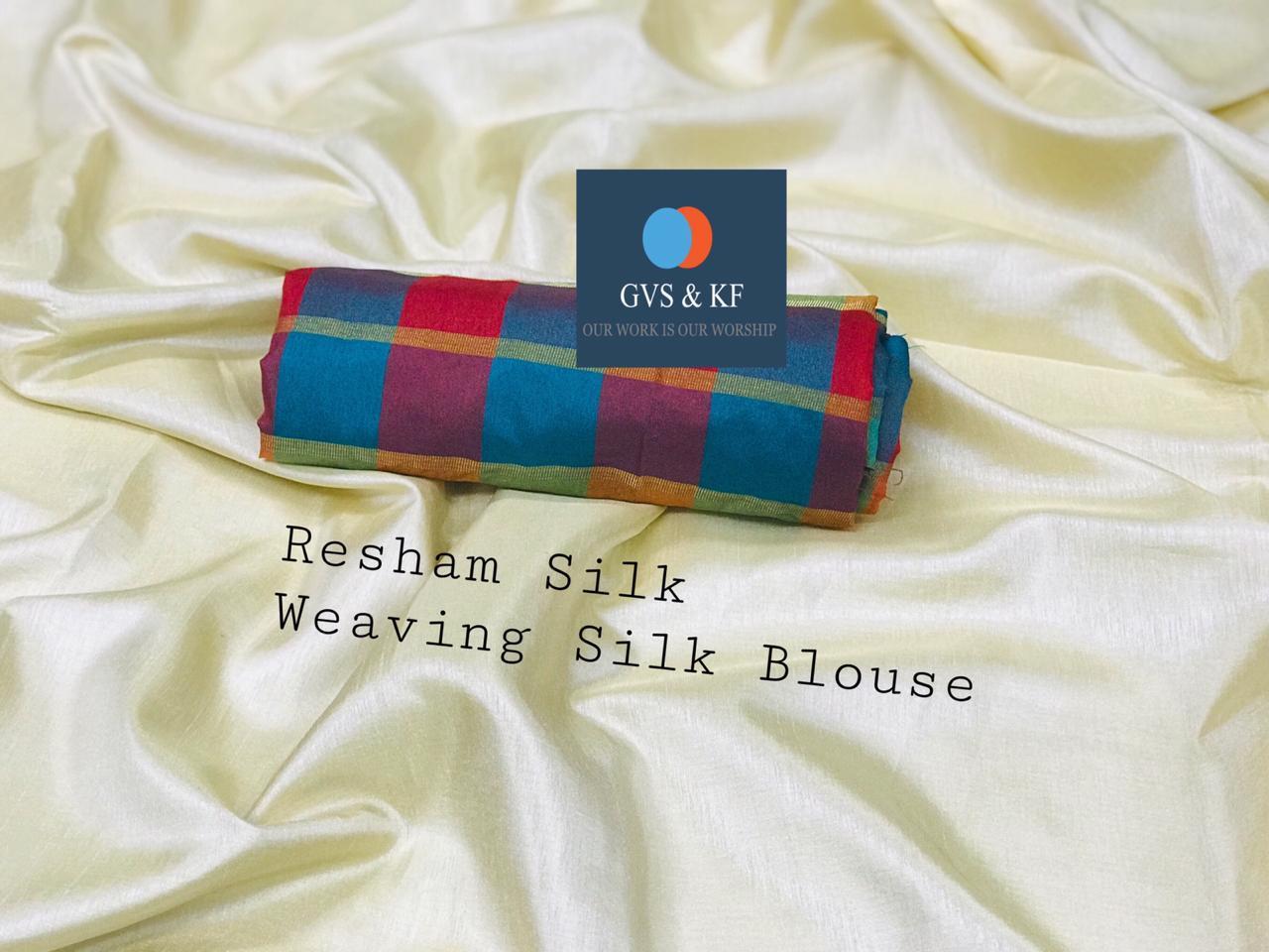 Resham Silk Saree - Silk Material, Multi Color, Plain Pattern | Ideal For All Seasons: Rainy, Spring, Summer, Winter, Elegant Indian Style