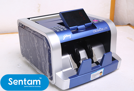 Blue Godrej Note Counting Machine
