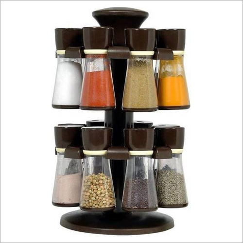 Brown 16 In 1 Spice Rack