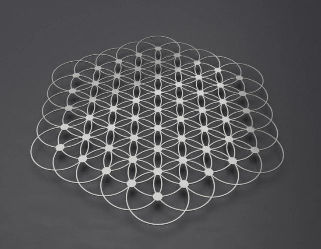 Modern Wall Art - Brushed Metal Finish, 33"w X 36"h X 1.5"d | Durable, Non-toxic, Recyclable, Easy To Clean