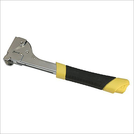 Hammer Tacker - Steel Material, Manual Power Source | Silver & Black Color, Aluminium Oxide Finish
