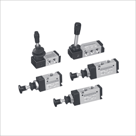 Hand Lever Valves - Aluminium, G1/2 Medium Size, Silver and Black | Power 1.9, Designed for Dry, Filtered, Lubricated Compressed Air