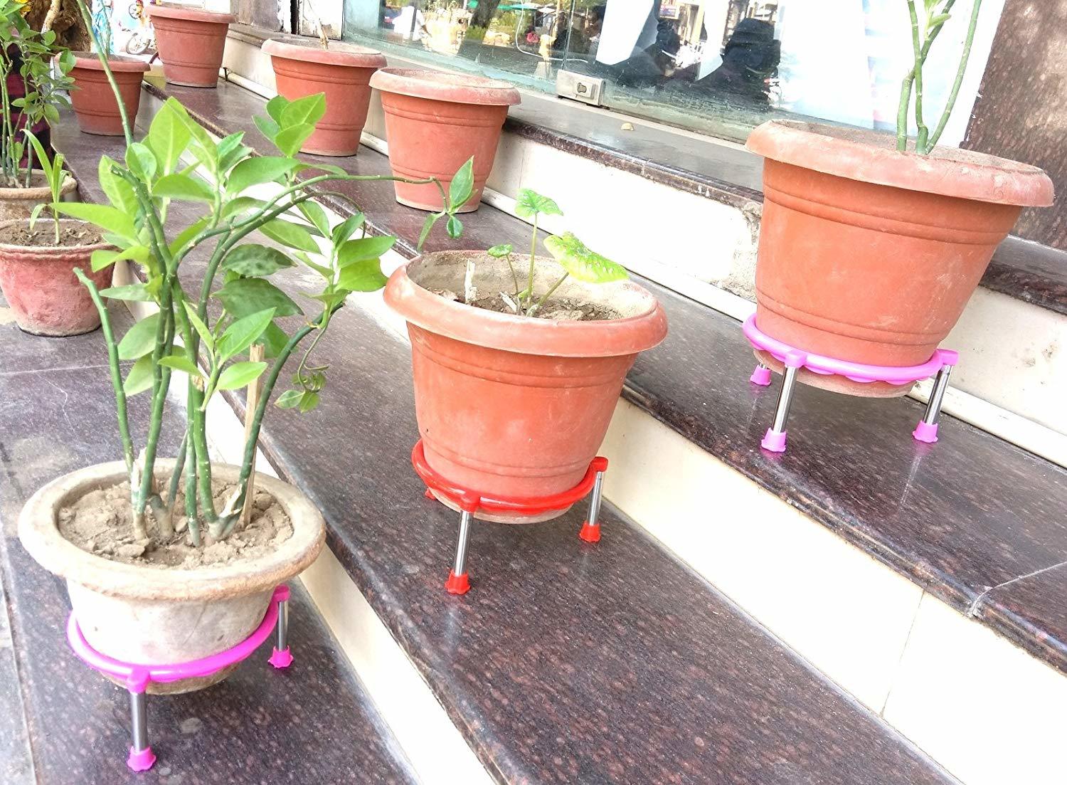 Pink Round Matka Stand