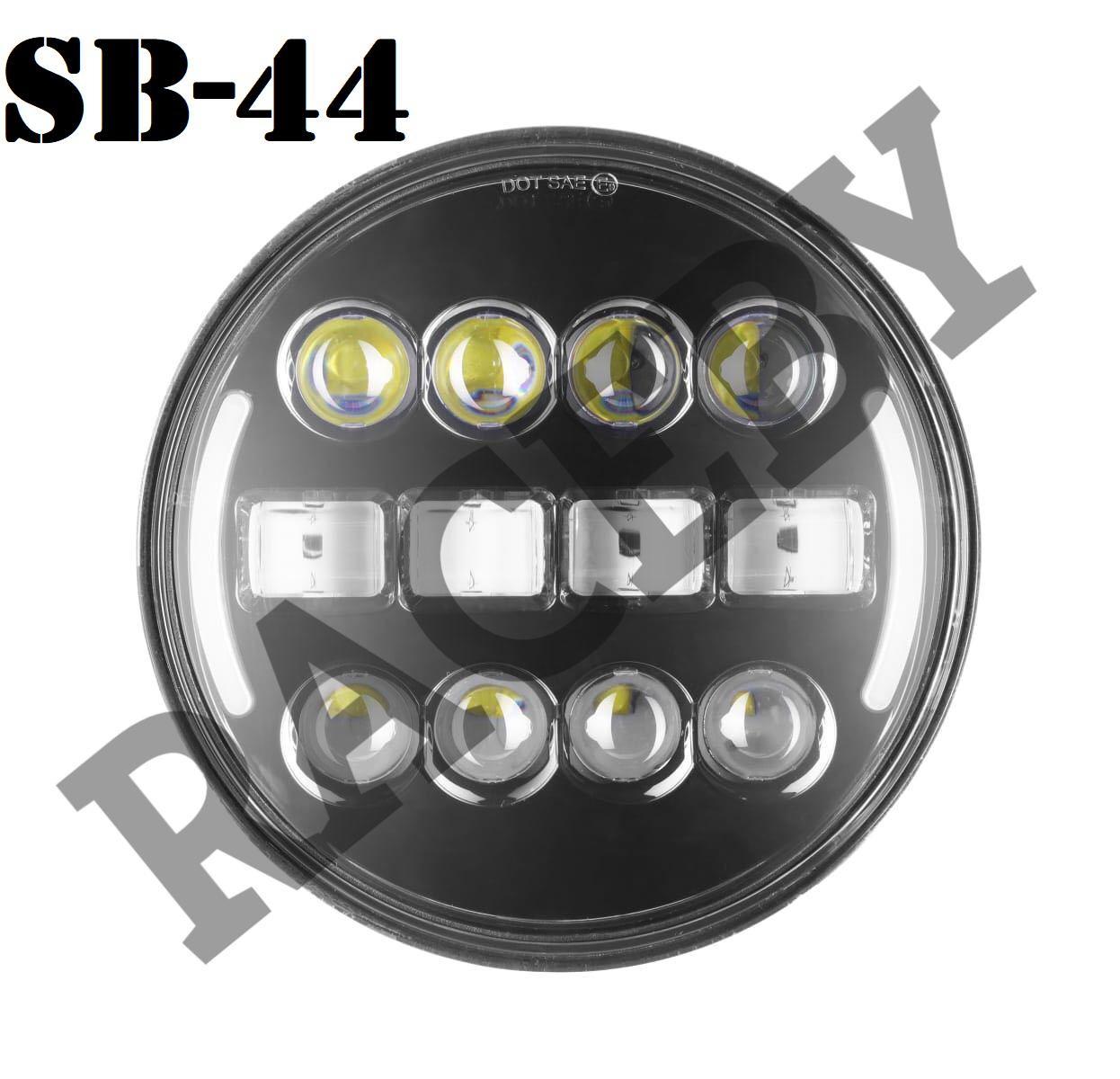 Head Light Projector - 80 Watt, Sharp Night Vision Led | Customized For Royal Enfield All Models, Durable Abs Material