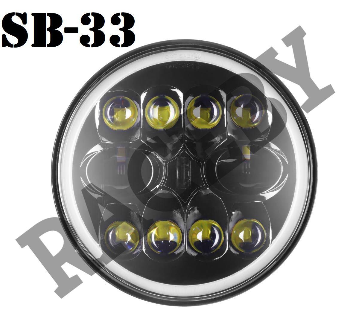 Head Light Projector - 80 Watt, Sharp Night Vision Led | Customized For Royal Enfield All Models, Durable Abs Material
