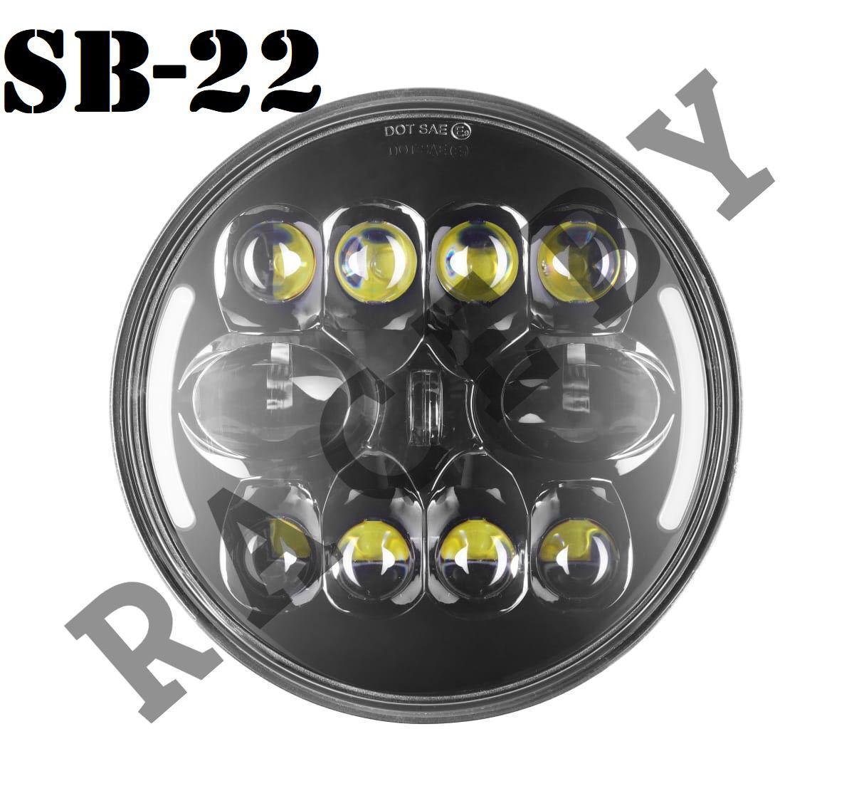 Head Light Projector - 80 Watt, Sharp Night Vision Led | Customized For Royal Enfield All Models, Durable Abs Material