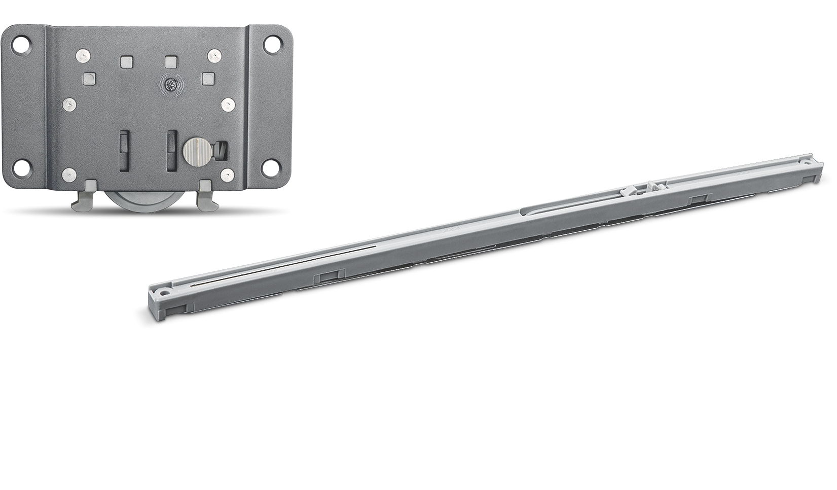 Sliding Door System - Hdpe, Ldpe, Pvc Material | Modern Grey Design, Durable, Eco-friendly, Lightweight, Easy To Clean