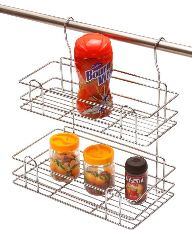 Hanging Accessories - Stainless Steel, Modern Design, Silver Color | Durable, Easy To Clean, Eco-friendly, Indian Style
