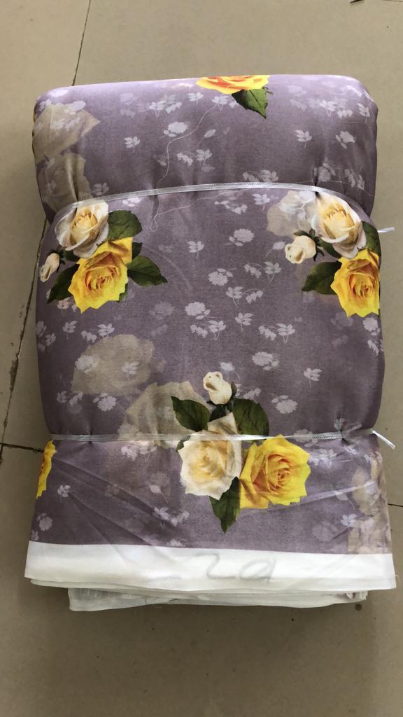 Digital Print Zari Satin Fabric