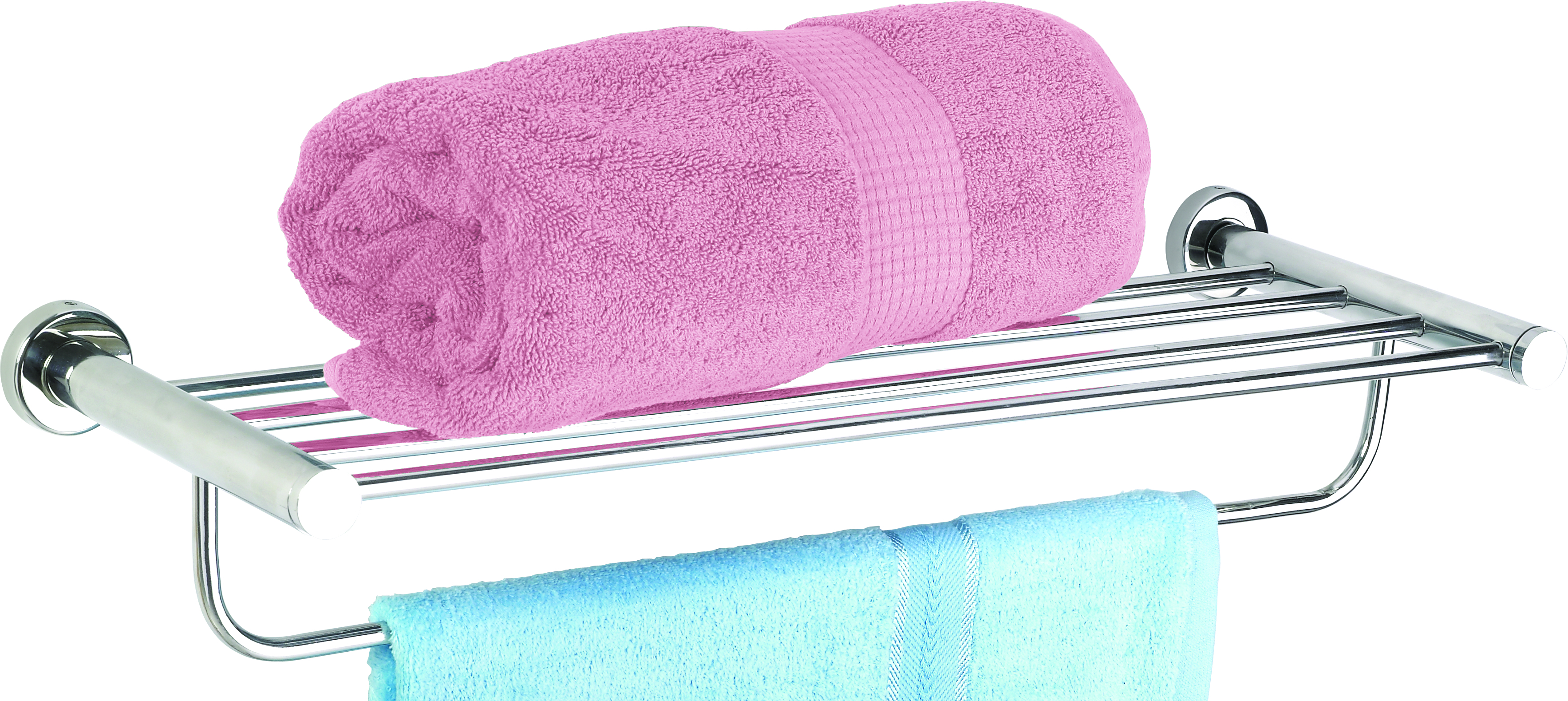 Towel Rack - Stainless Steel, Modern Silver Finish | Durable, Easy To Clean, Eco-friendly, Rust Proof, Washable