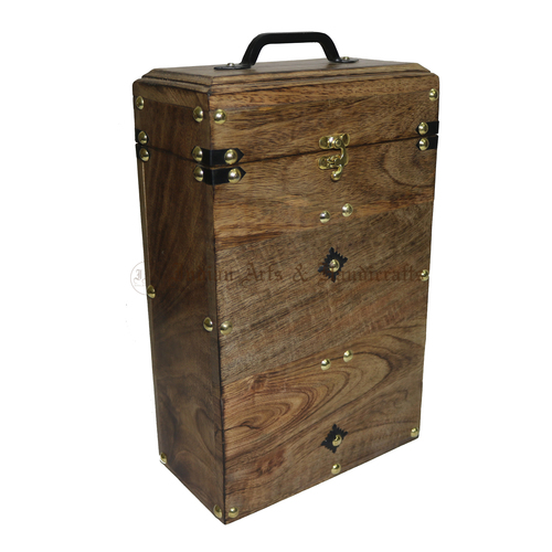 Wood Wooden Wine Bottle Box
